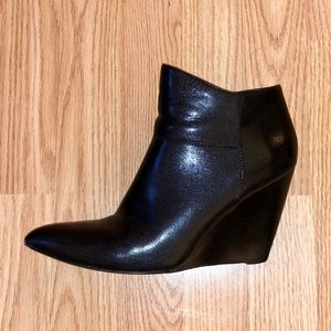 Nine West - Black Wedge Booties